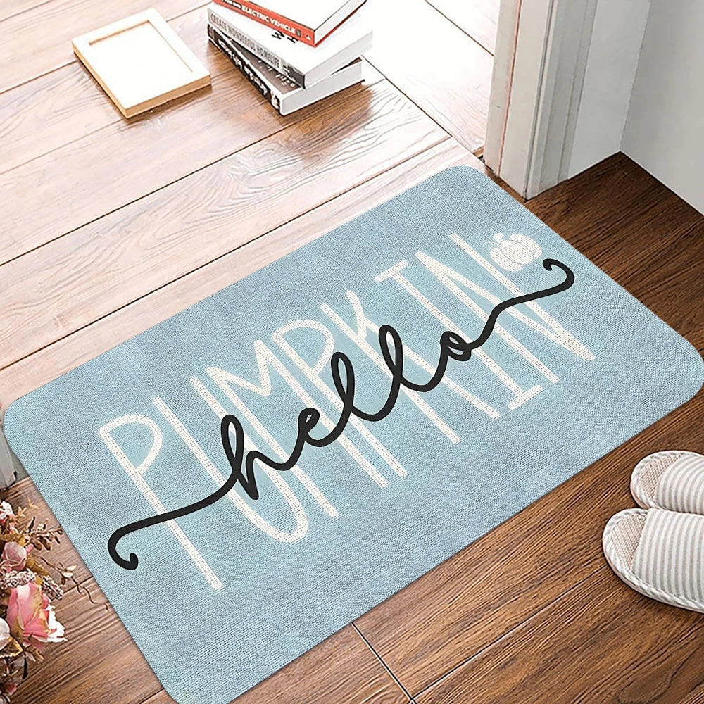 Happy Fall Yall Pumpkin Door Mat