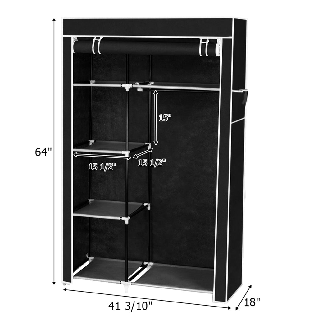 64" Portable Closet Storage Organizer